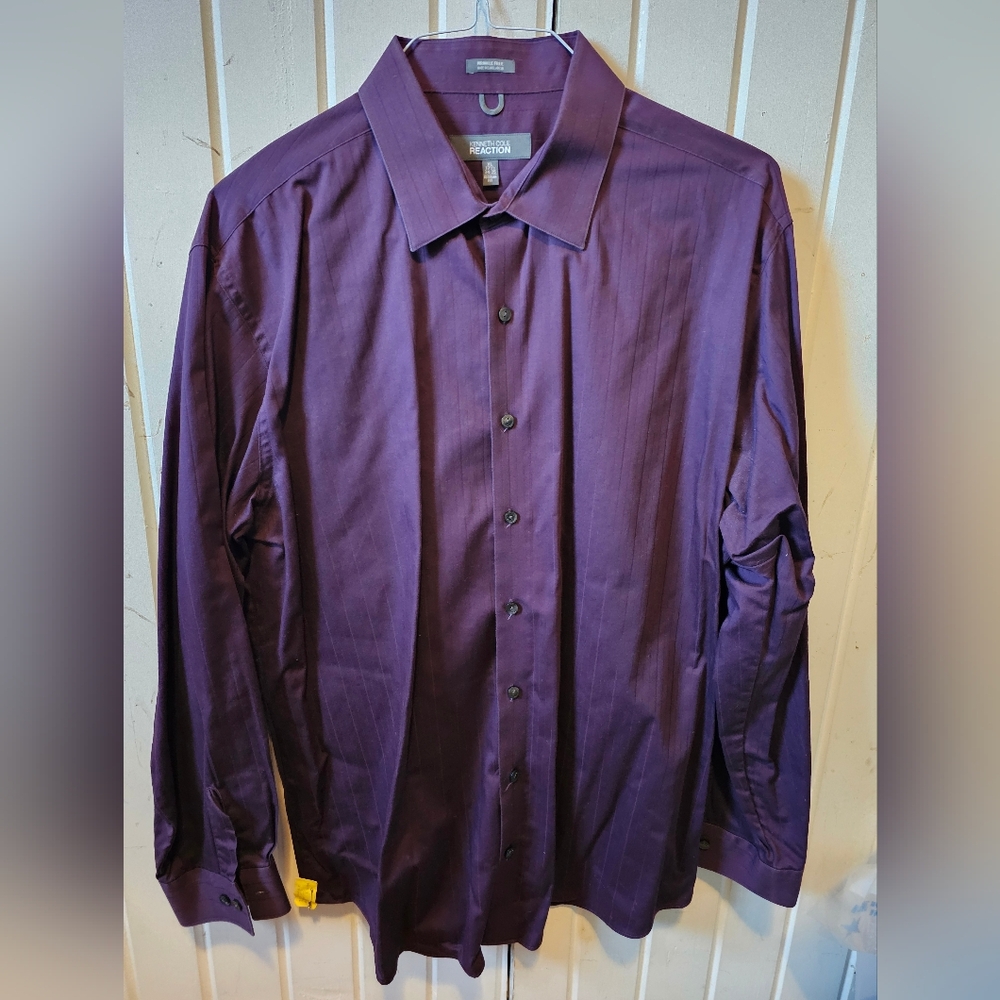 Kenneth Cole Reaction Purple Dress Shirt